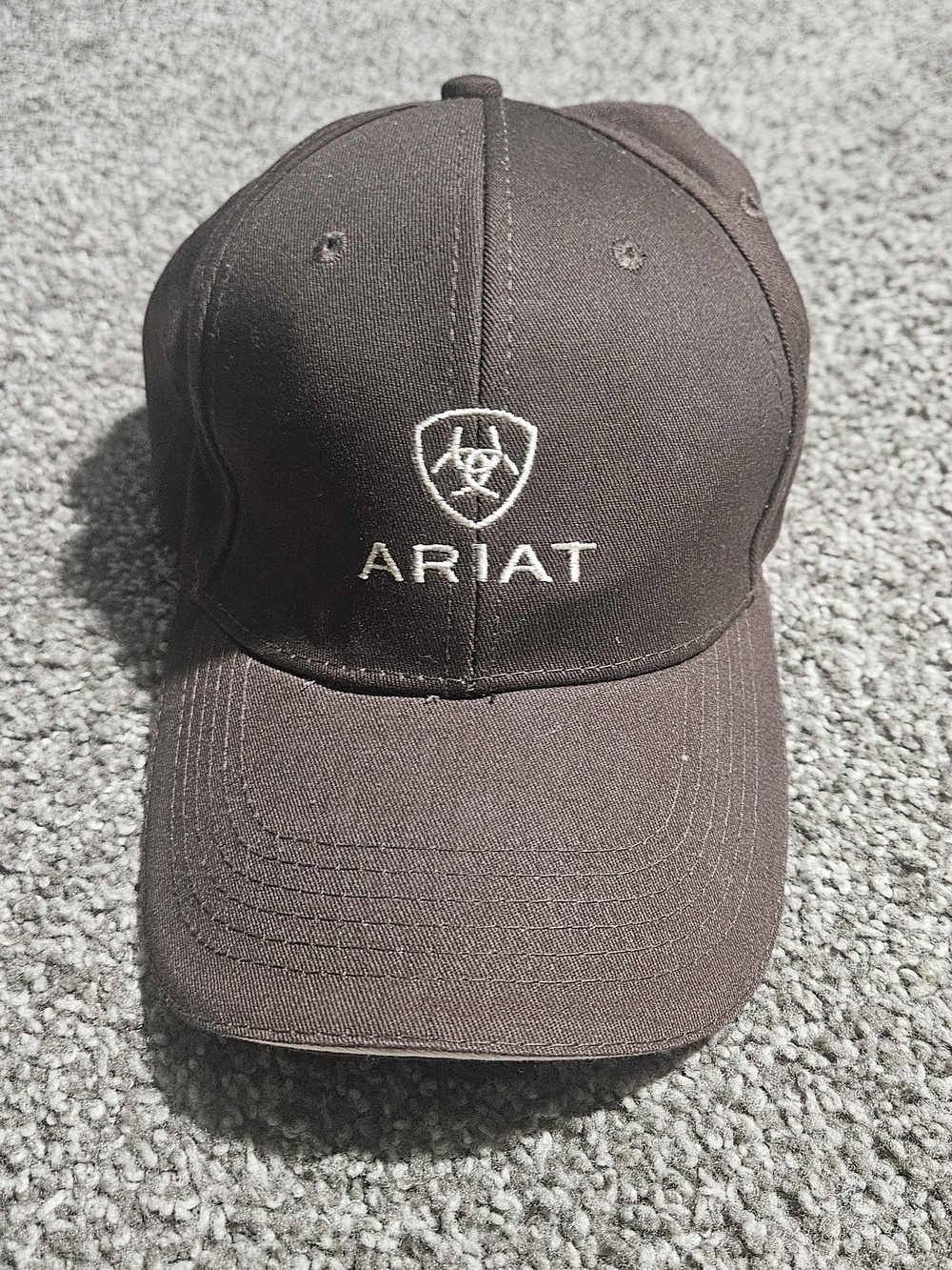 Ariat Brown Center Shield Baseball Cap
